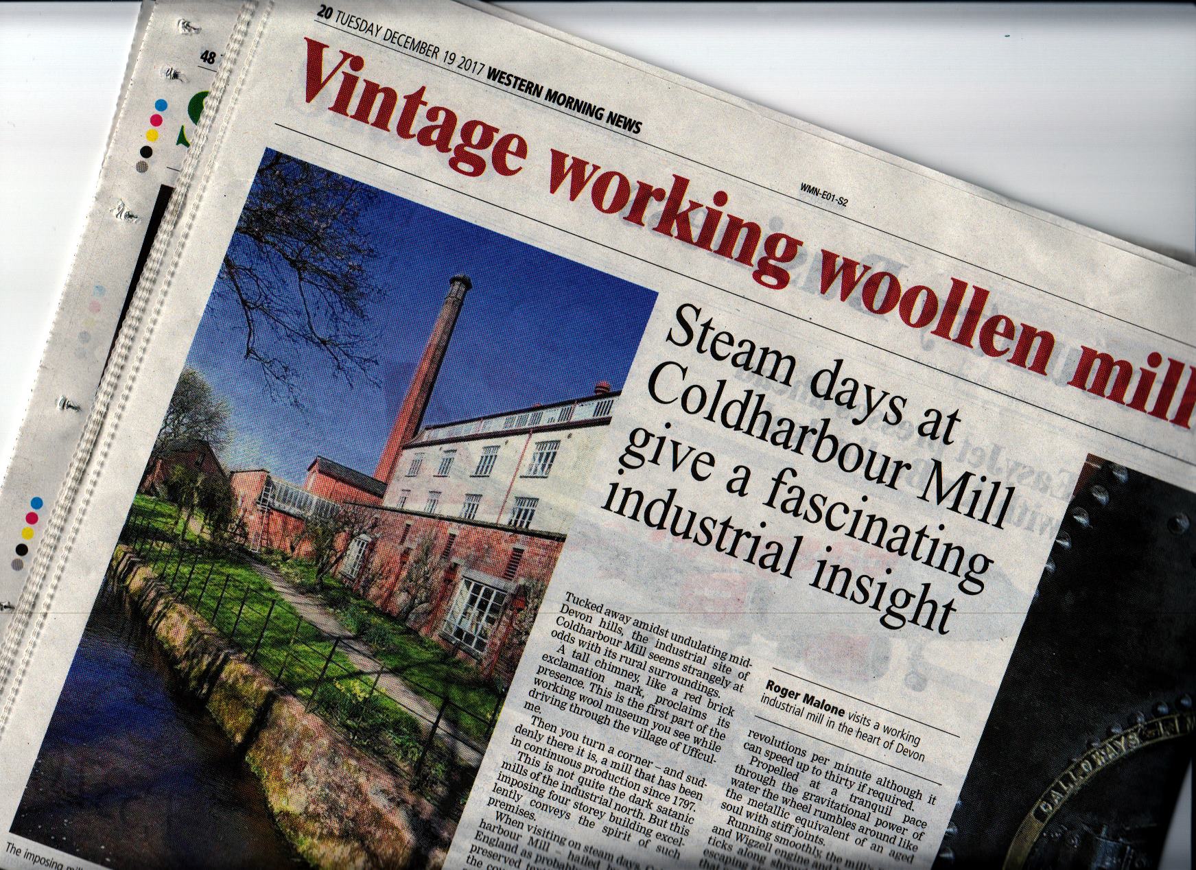 The Mill In the Western Morning News Coldharbour Mill